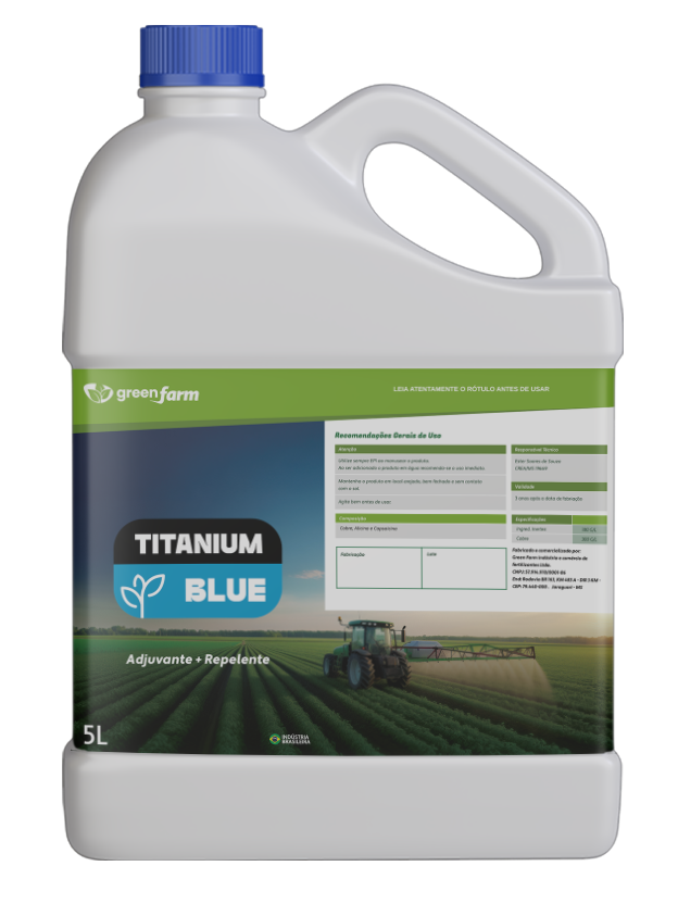 Embalagem do produto Titanium Blue da Green Farm